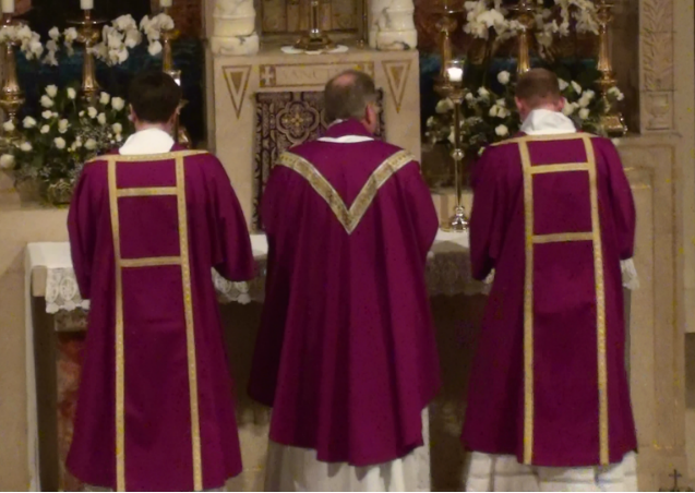 priests at altar ~ The Discalced Carmelites Nuns of Philadelphia